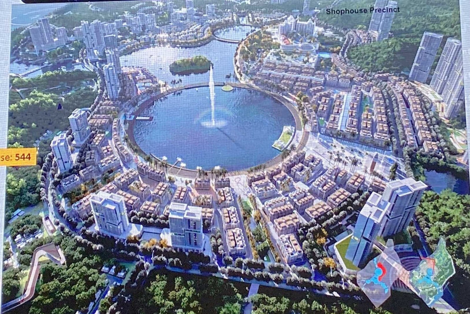 Công viên hồ trung tâm với không gian xanh mát với cây cối đa dạng, hồ nước trong lành, và các khu vực nghỉ ngơi, lý tưởng cho hoạt động thư giãn và giao lưu cộng đồng.