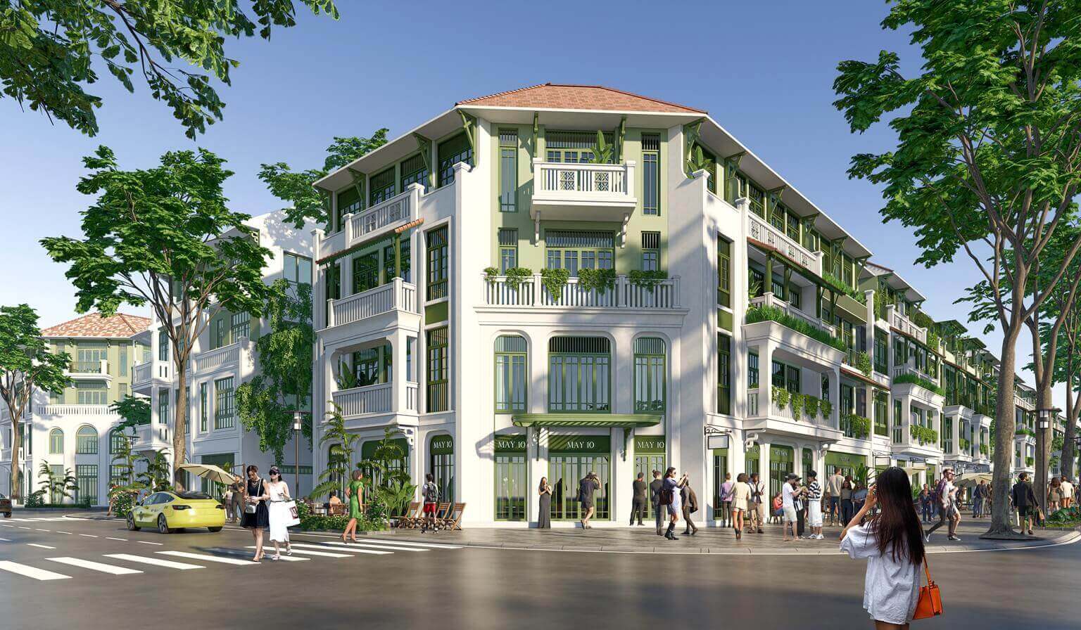 Phối cảnh Townhouse dự án Sun Mê Linh