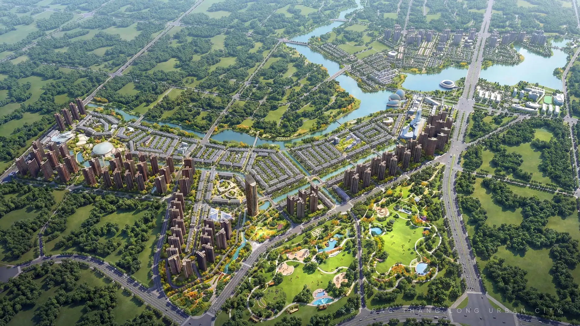 Phối cảnh khu đô thị Bắc Thăng Long Urban City Phối cảnh khu đô thị Bắc Thăng Long Urban City
